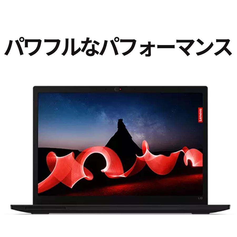 ★1 Lenovo ノートパソコン ThinkPad L13 Gen 4：AMD Ryzen3 7330U搭載 13.3型 WUXGA IPS液晶 16GBメモリー 256GB SSD Officeなし Windows11 ブラック｜lenovo｜02