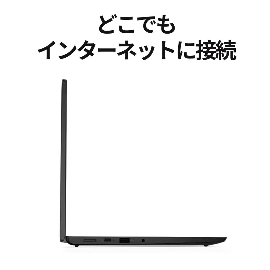 ★1 Lenovo ノートパソコン ThinkPad L13 Gen 4：AMD Ryzen 5 PRO 7530U搭載 13.3型 WUXGA IPS液晶 16GBメモリー 512GB SSD Office付き Windows11 ブラック｜lenovo｜04