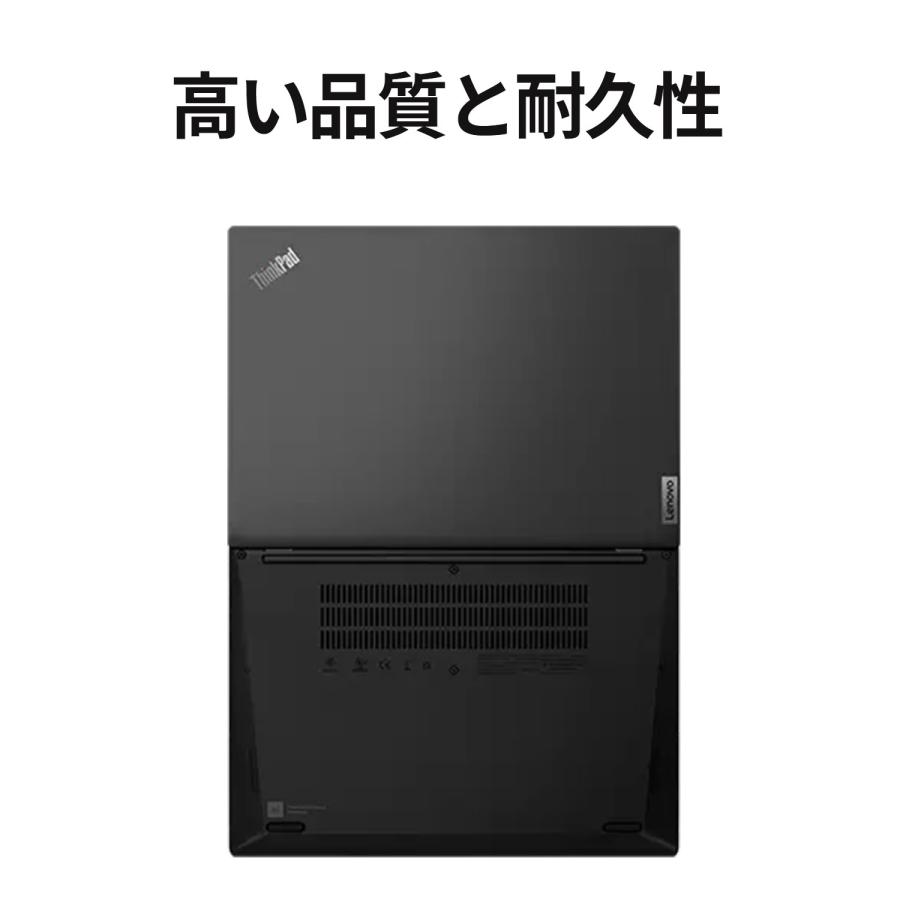 ★1 Lenovo ノートパソコン ThinkPad L13 Gen 4：AMD Ryzen 5 PRO 7530U搭載 13.3型 WUXGA IPS液晶 16GBメモリー 512GB SSD Office付き Windows11 ブラック｜lenovo｜06