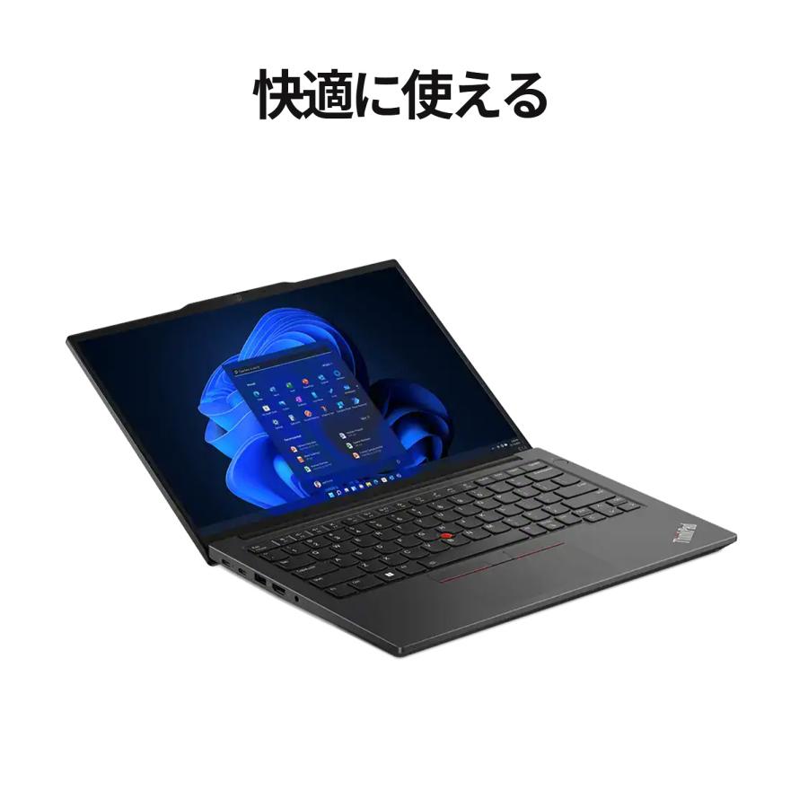 ★1 Lenovo ノートパソコン ThinkPad E14 Gen 5：AMD Ryzen 5 7530U搭載 14.0型 WUXGA液晶 16GBメモリー 512GB SSD Officeなし Windows11 ブラック｜lenovo｜05