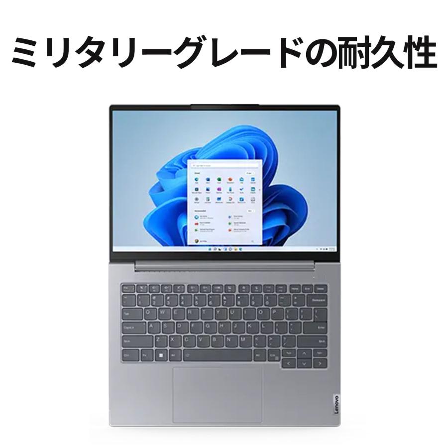 ★1 Lenovo ノートパソコン ThinkBook 14 Gen 6：AMD Ryzen 5 7530U 14型 WUXGA IPS液晶 16GBメモリー 512GB SSD Officeなし Windows11 アークティックグレー｜lenovo｜04