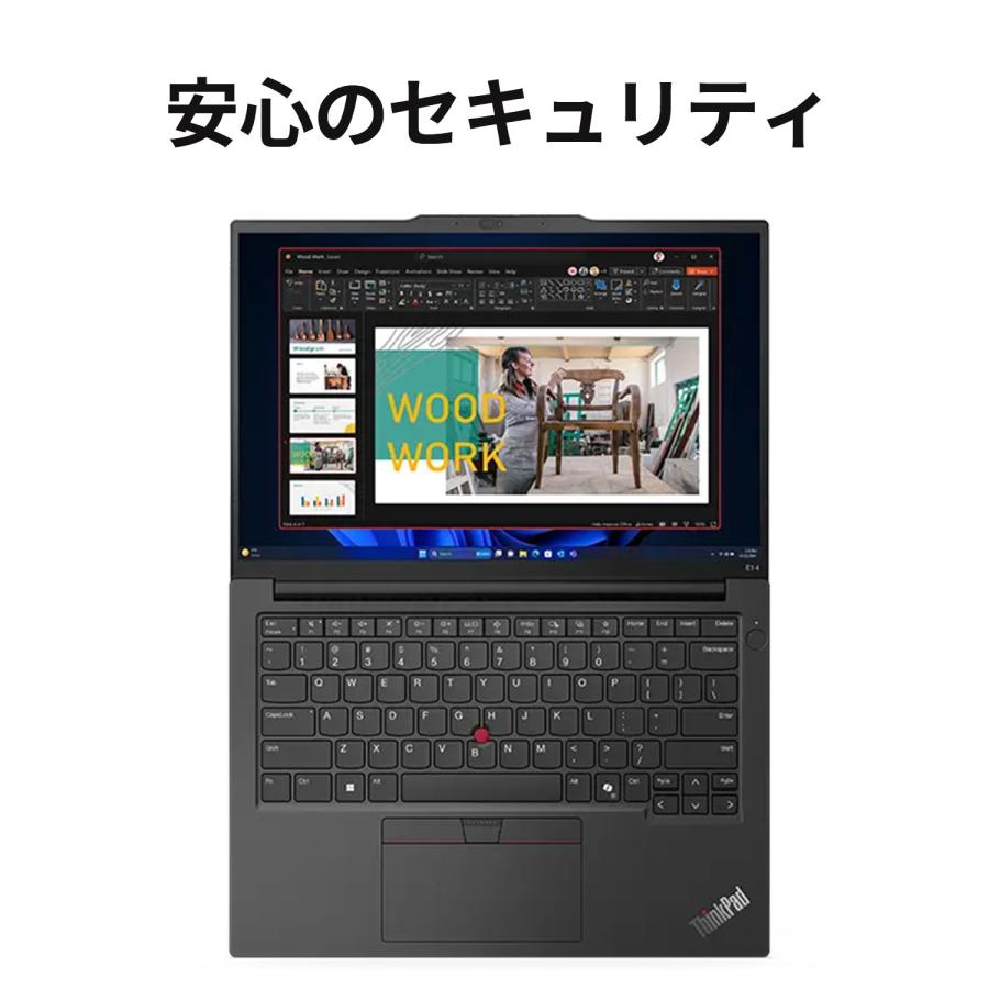 Lenovo ノートパソコン ThinkPad E14 Gen 6：AMD Ryzen 5 7535HS搭載 14.0型 WUXGA IPS液晶 16GBメモリー 512GB SSD Officeなし Windows11 ブラック｜lenovo｜05