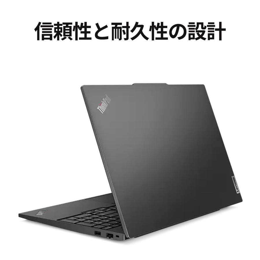 Lenovo ノートパソコン ThinkPad E16 Gen 2：AMD Ryzen 5 7535HS搭載 16.0型 WUXGA IPS液晶 16GBメモリー 512GB SSD Officeなし Windows11 ブラック｜lenovo｜06