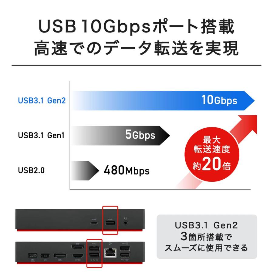 Lenovo 【公式・直販】ThinkPad ユニバーサル USB Type-C ドック Lenovo 【公式・直販】ThinkPad ユニバーサル USB Type-C ドック