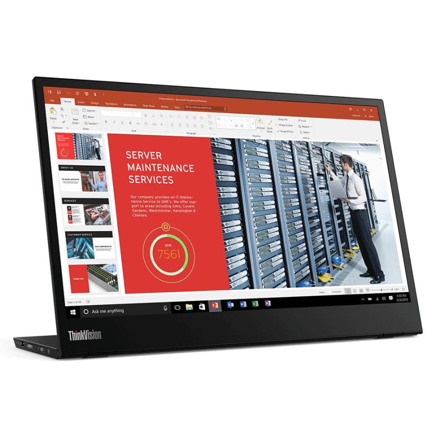 レノボ 14.0インチ ThinkVision M14 61DDUAR6JP モバイル14型ワイドFHD WVA WLEDモニター 電源不要で持ち運べるディスプレイ【3年間保証】 モバイルモニターslc｜lenovo｜03