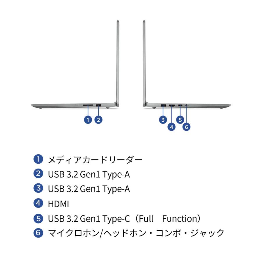 ★1 Lenovo ノートパソコン IdeaPad Slim 5 Light Gen 8：AMD Ryzen 5 7530U搭載 14.0型 FHD 8GBメモリー 256GB SSD Officeなし Windows11 クラウドグレー｜lenovo｜07