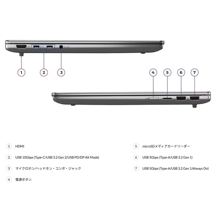 ntc【公式・直販】Copilot+ PC ノートパソコン Lenovo IdeaPad Slim 5a Gen 11 14インチ WUXGA OLED AMD Ryzen AI 7 メモリ 16GB SSD 512GB Windows11の画像