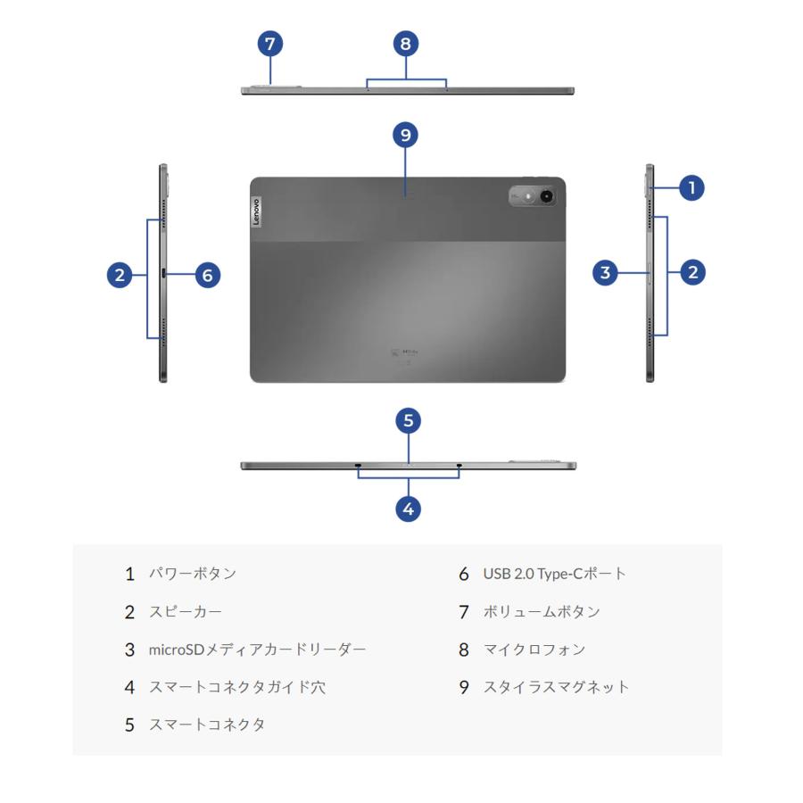 【WiFiモデル】Lenovo Tab P12 Android 【レノボ直販タブレット】【送料無料】ZACH0002JP｜lenovo｜07