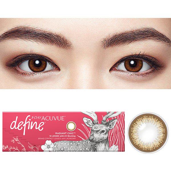 ワンデーアキュビューディファインモイスト ラディアントシック 10枚 4箱 1day ACUVUE define カラコン one day｜lens-deli｜04