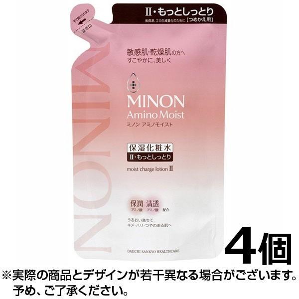 ミノンアミノモイスト モイストチャージ ローションII MINON Amino Moist 保湿化粧水 2  もっとしっとり 詰替用 130ml ×4個｜lens-deli