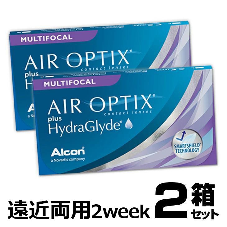 遠近両用コンタクト コンタクトレンズ 2week エアオプティクス プラス ハイドラグライド マルチフォーカル 6枚 2箱 の商品画像