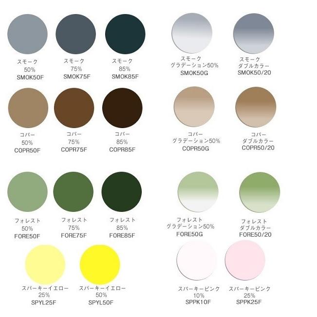 ノゾミ1.60　カラーレンズ　望160　HOYA　ホヤ　両面複合設計　遠近両用　メガネ　レンズ交換用　他店購入フレームOK 20ｍｍ