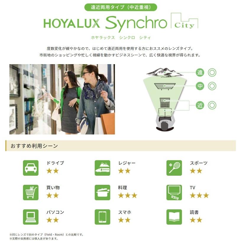 が大特価！ シンクロ1.60センシティ2・サンテック 調光 可視光調光 HOYA ホヤ 両面シンクロ設計遠近両用 メガネ レンズ交換用 他店購入フレームOK