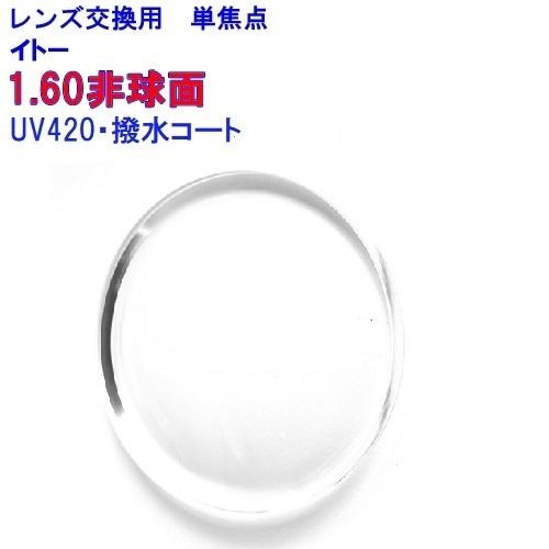 No.445【レンズ交換】eスポーツ専用単焦点1.60非球面【百均でもOK】 ウェイブプラス160AS イトーレンズ 1.60非球面レンズ UV420（HEV420