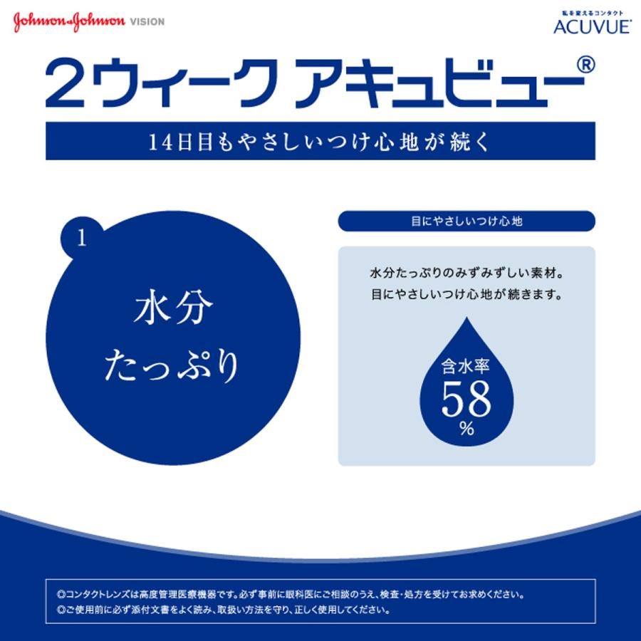 2ウィーク アキュビュー 6枚入×6箱 / 送料無料 / メール便_2
