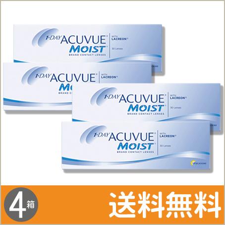 ワンデー アキュビュー モイスト 30枚入×4箱 / 送料無料 / メール便