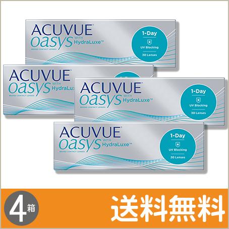 ワンデー アキュビュー オアシス 30枚入×4箱 / 送料無料 / メール便