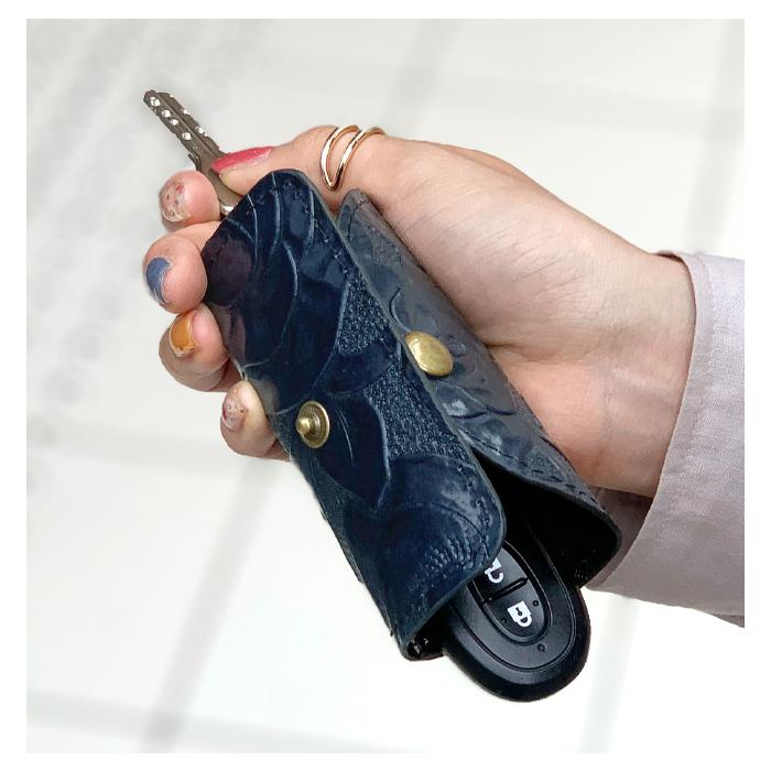 キーケース 4連 本革 アンティークバラ レディース スマートキー 三つ折り 牛革 レザー 鍵入れ 鍵 カギ 収納 スリム キーホルダー 4連キーケース  日本製 : Leo&aoi - 通販 - Yahoo!ショッピング [leo&amp;aoi] キーケース レディース メンズ 4連 本革 スマートキー 三つ折り レザー 牛革 鍵入れ 鍵 カギ コン