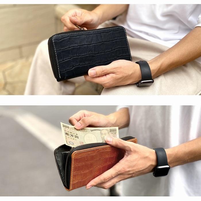 財布 長財布 メンズ レディース 本革 クロコダイル ラウンド 財布 長財布 メンズ レディース 本革 クロコダイル ラウンド