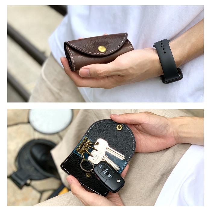 キーケース 4連 本革 ダグラスレザー レディース スマートキー
