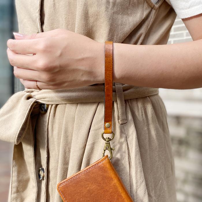 ストラップ 本革 ダグラスレザー ナスカン付き 携帯ストラップ