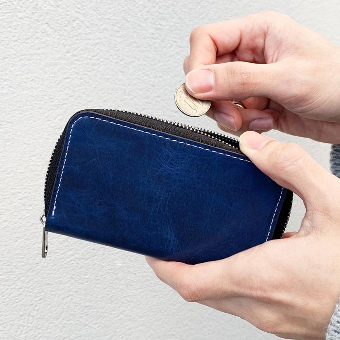 コインケース 小銭入れ 本革 ミニ財布 おしゃれ カード入れ メンズ 革 レザー 小物入れ コンパクト ケース 牛革 ジェントルマンコインケース Gentlemancoincase Leo Aoi 通販 Yahoo ショッピング