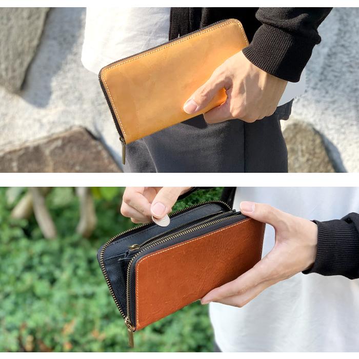 財布 長財布 メンズ レディース ミズーリベリー 本革 ラウンド