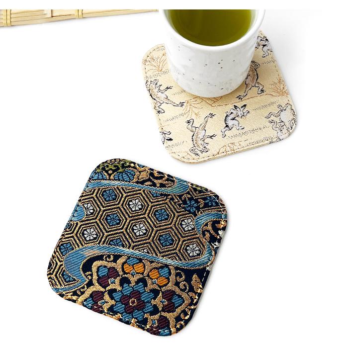 コースター 西陣織 月影 4枚セット テーブルウェア カフェ おしゃれ
