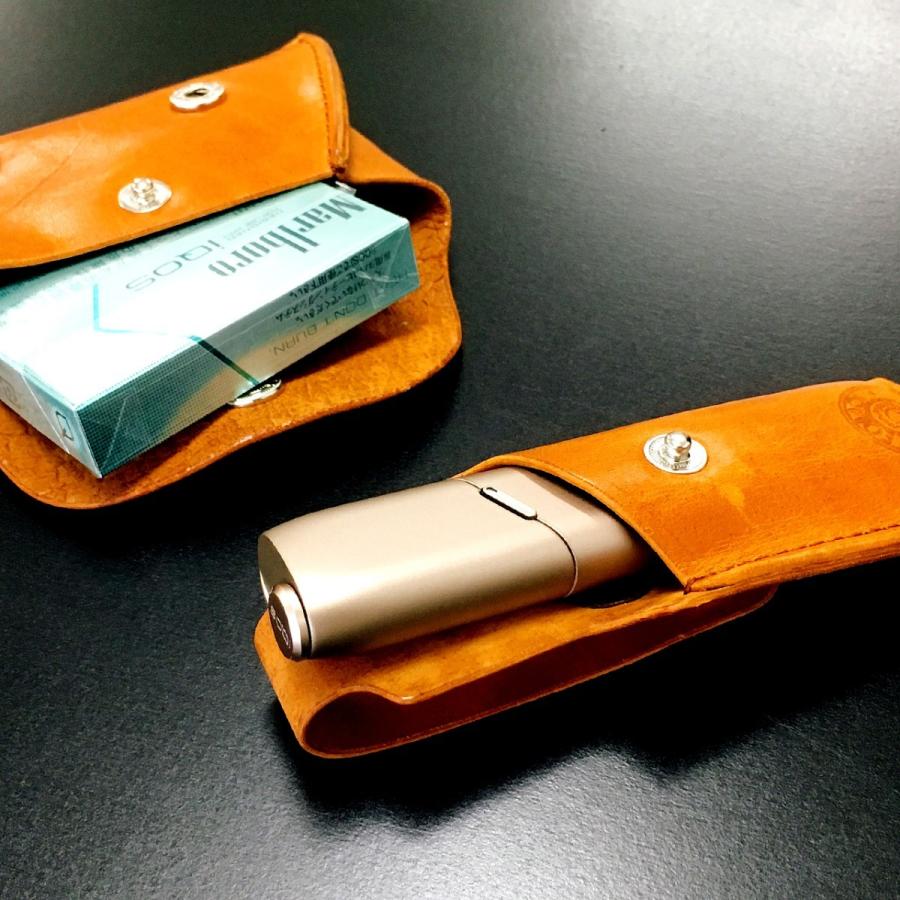 iQOS3 Multi 馬ヌメ革 ダブルポケット IQOS 3 新型 専用ケース レザー