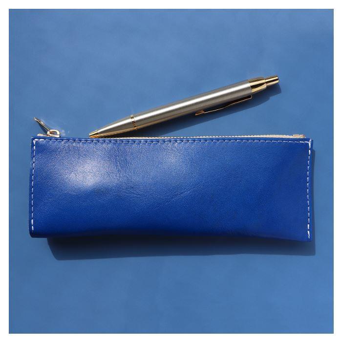 ペンケース 本革 筆箱 ペン ケース ビジネス コンパクト スリム