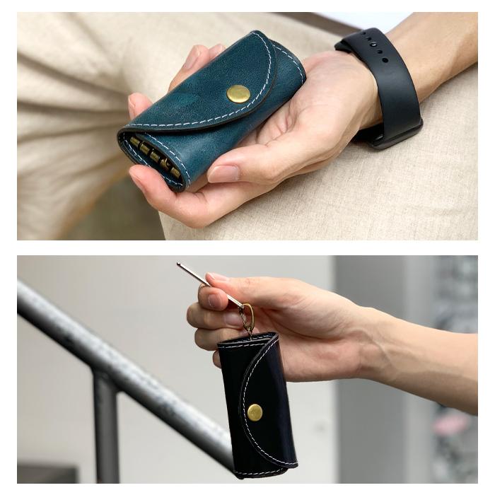 本革 キーケース メンズ ダグラスレザー レディース スマートキー 三