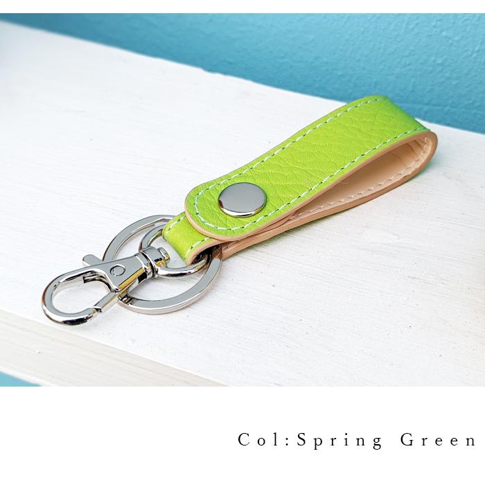 キーリング レディース 本革 型押し バッグチャーム キーホルダー