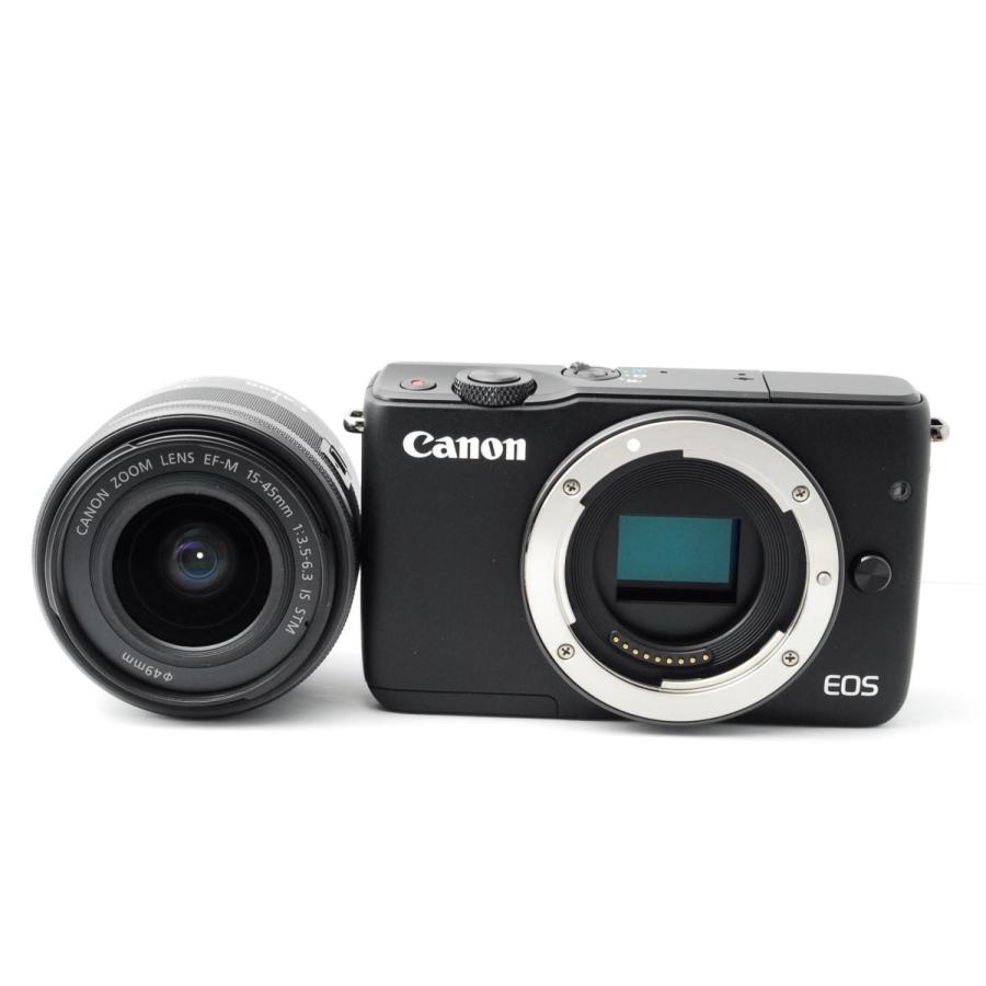 ミラーレス一眼レフ Canon Eos M10 レンズキット かわいい ブラックカラー 高画質 すぐに使える 新品sdカード付 中古 Eosm10 Leon Camera Shop 通販 Yahoo ショッピング