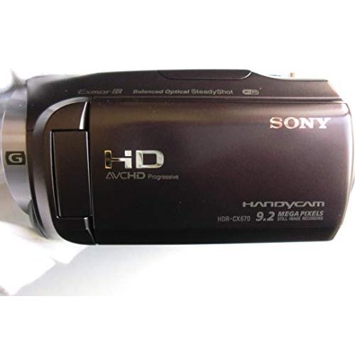 SONY HDビデオカメラ Handycam HDR-CX670 ボルドーブラウン 光学30倍 HDR-CX670-T｜leon-n｜02