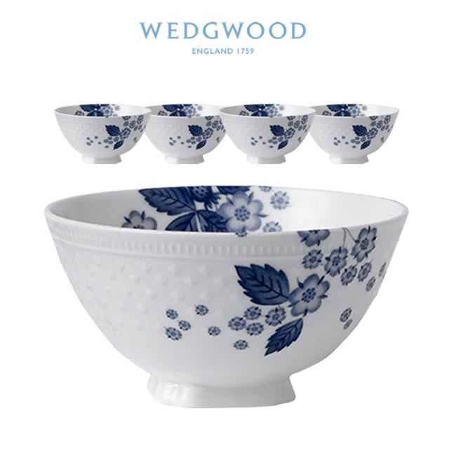 1セット5個 ウェッジウッド Wedgwood ストロベリーブルームインディゴ 
