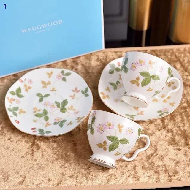 ウェッジウッド(Wedgwood) ワイルドストロベリー ティーカップ＆ソーサー(ピオニー)200ml ペア アフタヌーンティー 4セット｜leon22300｜03