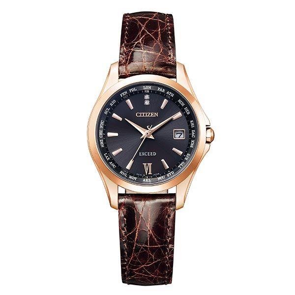 シチズン エクシード 革ベルト Cb10 06e ソーラー電波 レディース 時刻合わせ いい夫婦の日 ペア ペア 限定 革ベルト チタン エコドライブ 電波 Exceed Ec1122 02e Cb10 06e Cal H246 レオーネ ウォッチストア