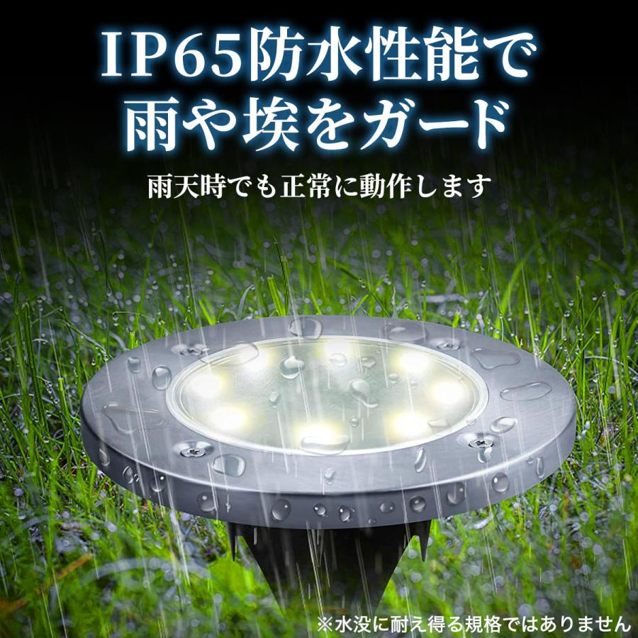 21福袋 ソーラーライト 屋外 おしゃれ 明るい ガーデンライト 埋め込み 自動点灯 防水 8led 庭 置き型 電球色 防犯 Aynaelda Com
