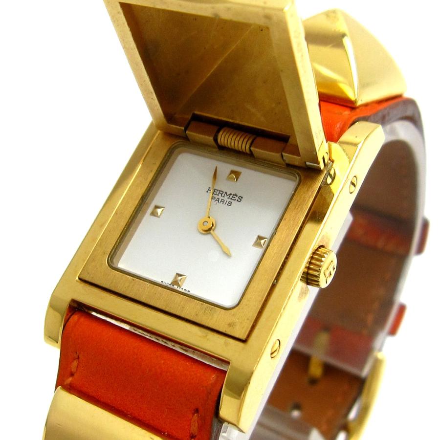 エルメス 時計 メドール レディース オレンジ＆ゴールド BOX HERMES 腕時計 クォーツ :2020012002:レオン - 通販 - Yahoo!ショッピング