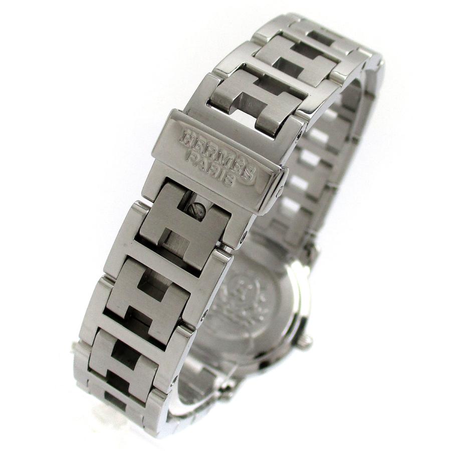 販売を販売 腕時計 白文字盤 時計 レディース シルバー クリッパー クォーツ エルメス Hermes Cl4 210 8uvn 優待価格 Jeromejack Fr