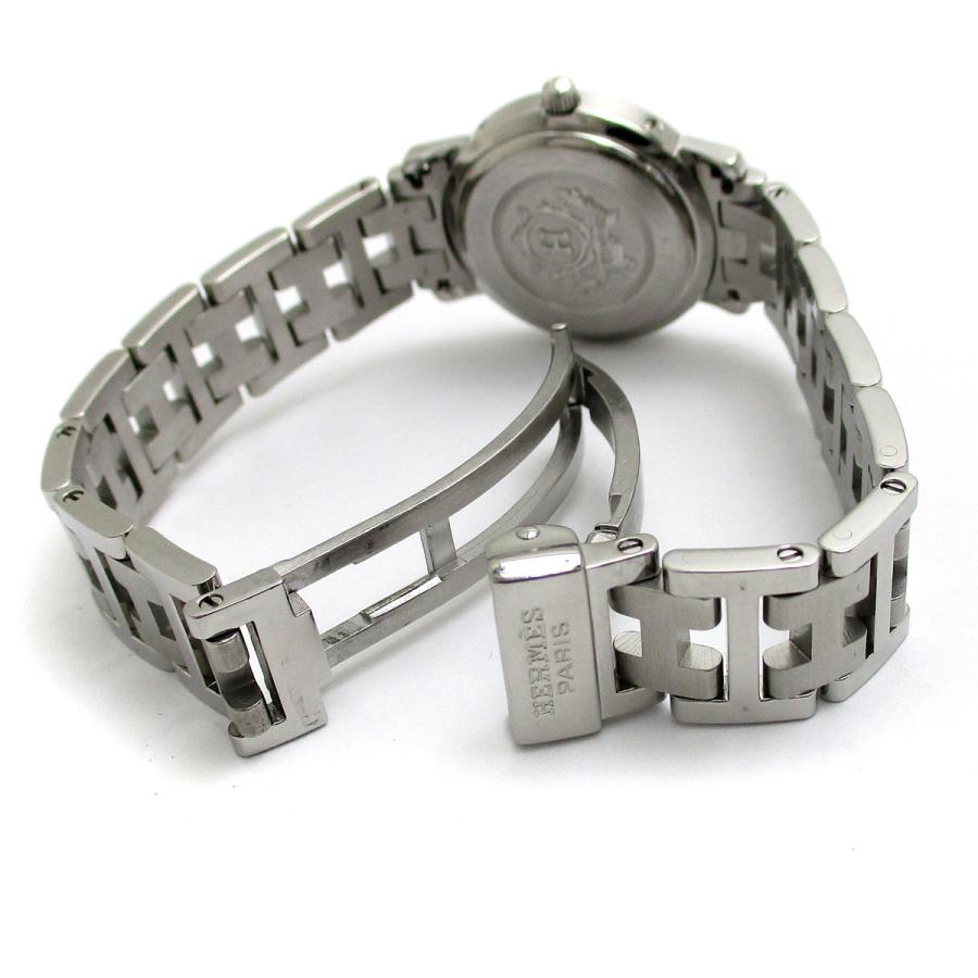 販売を販売 腕時計 白文字盤 時計 レディース シルバー クリッパー クォーツ エルメス Hermes Cl4 210 8uvn 優待価格 Jeromejack Fr