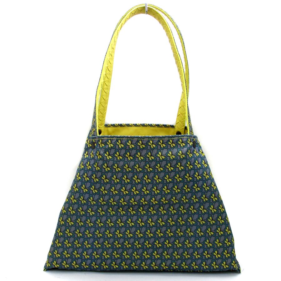 ボッテガヴェネタ バッグ リバーシブル トートバッグ レディース レモンイエロー ロゴ 547381 BOTTEGA VENETA｜leonshop｜02