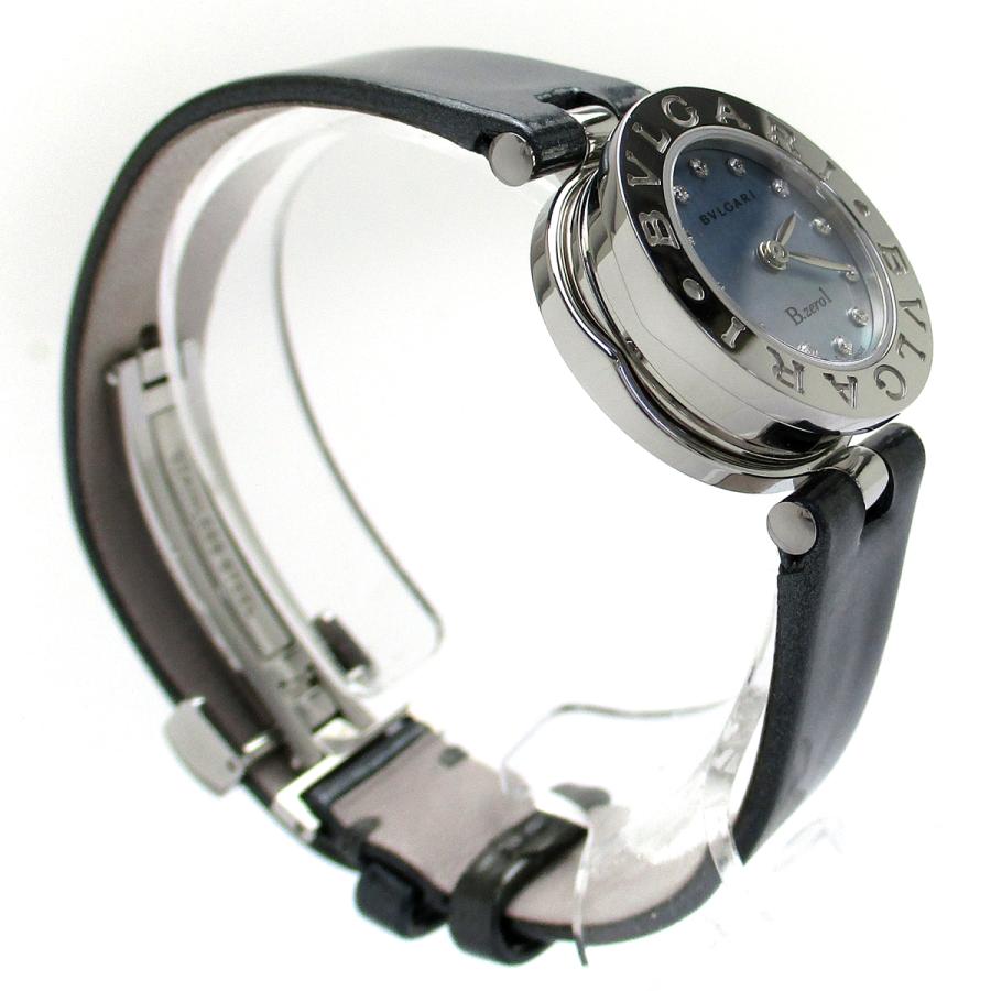 ブルガリ 時計 ビーゼロワン レディース ダイヤ12P シェル文字盤 BZ22S 
