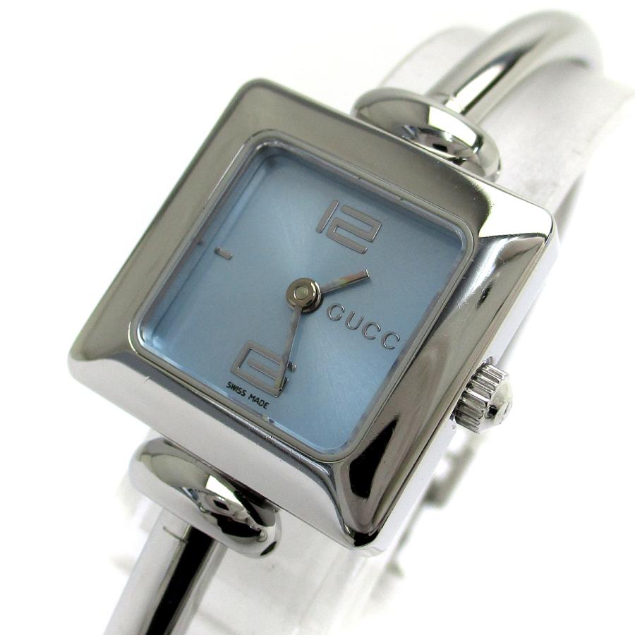 グッチ 時計 バングルウォッチ レディース スカイブルー文字盤 1900L  