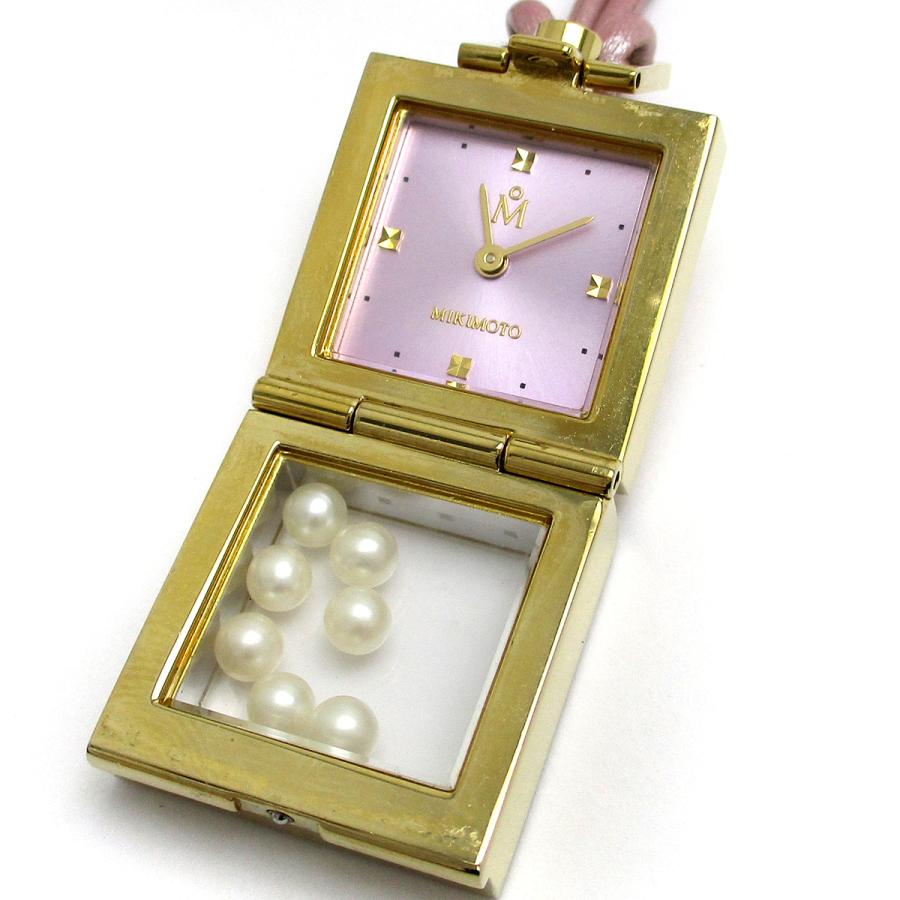 ミキモト MIKIMOTO チャーム腕時計 箱付き マルチフォームウォッチ
