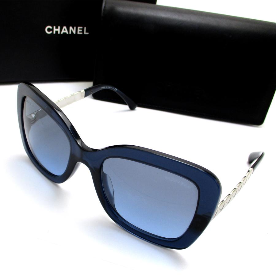 マトラッセ シャネル サングラス レディース インディゴ ブルー  