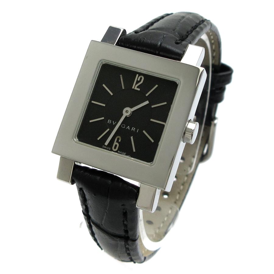 ブルガリ クアドラード SQ22SL クォーツ ブラック レディース 時計 BVLGARI ブルガリ 時計 クアドラード レディース ブラック