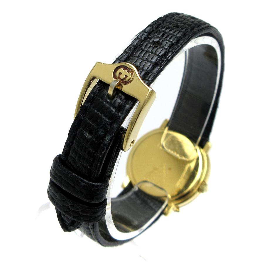 GUCCI グッチ 時計 Gウォッチ レディース ゴールド 黒文字盤 GUCCI グッチ 時計 Gウォッチ レディース ゴールド 黒文字盤