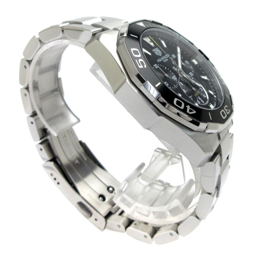 アクアレーサー タグホイヤー 時計 クロノグラフ メンズ 黒 CAY111A  