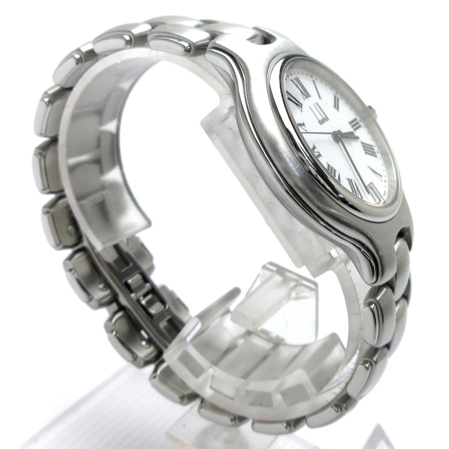 ダンヒル 時計 ロンディニウム メンズ ローマ数字 デイト 白文字盤  